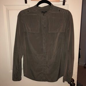 Green Ann Taylor Silk blouse